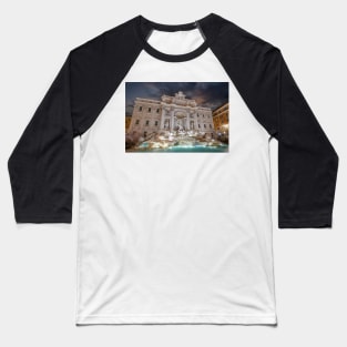 The Trevi Fountain in Rome, Italy Baseball T-Shirt